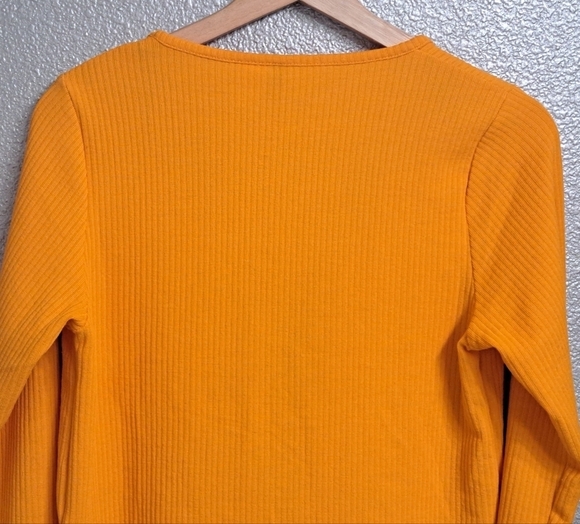 H&M  Orange Tie Front Jeresy Knit    Size M - Picture 8 of 9